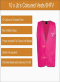 10 x Jb’s Printed Coloured Vests 6HFV Printed Packs
