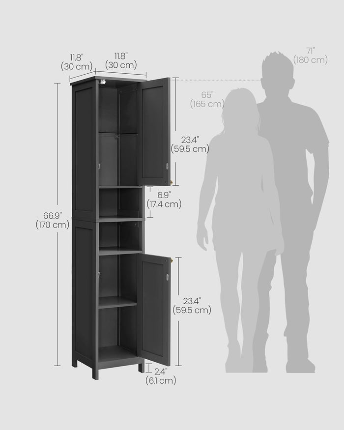 11.8" Tall Storage Cabinet with Lights - Canva Home