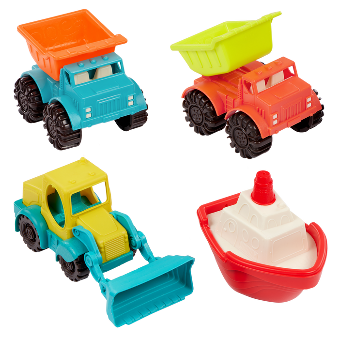 4-pack toy sand vehicles for kids