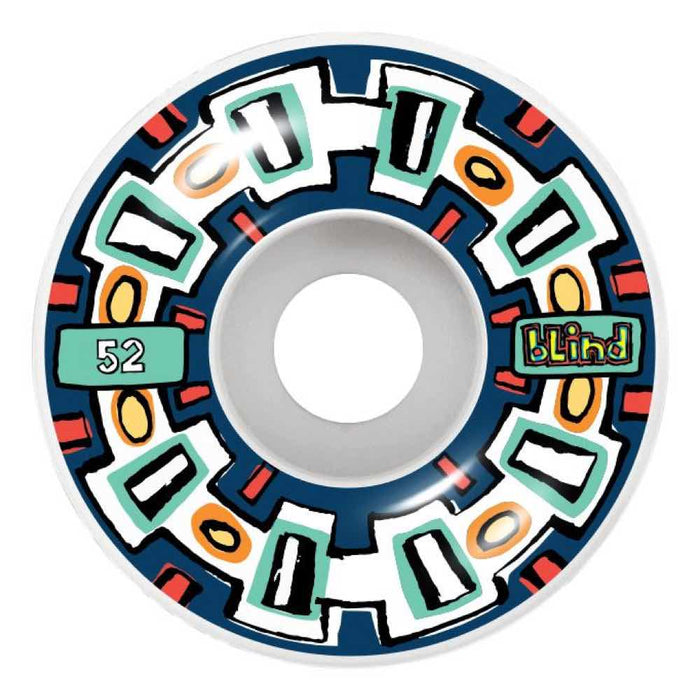 52mm Round Space V2 Wheels (Navy)