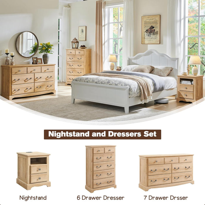 54" Wide 7 Drawers Dresser Chests