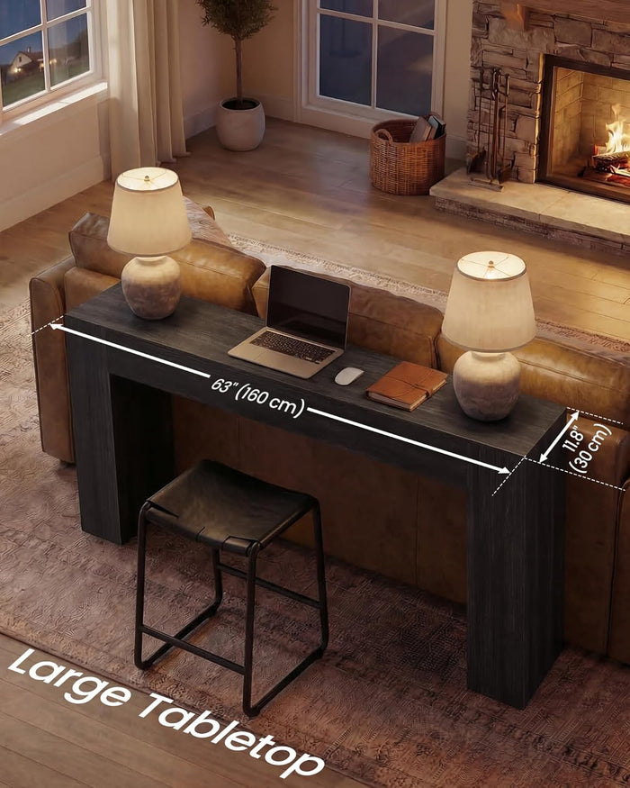 63" Farmhouse Console Table - Canva Home