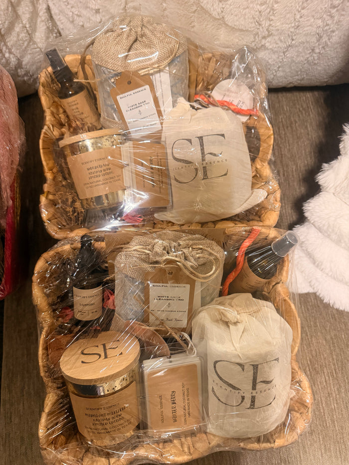 Soulful Essence Holiday Gift Baskets | Medium size products and basket style varies