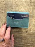 Cardholder unisex leather minimalist card wallet
