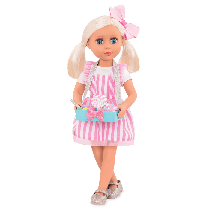 Candy shop outfit for 14-inch doll