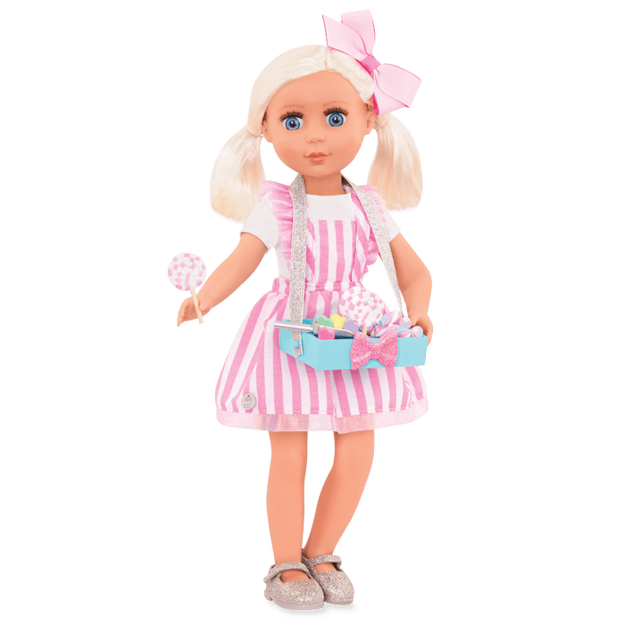 Candy shop outfit for 14-inch doll