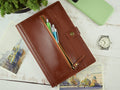 A5 leather notebook