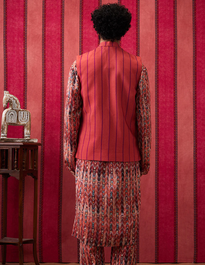 Adah Bundi With Kurta Set