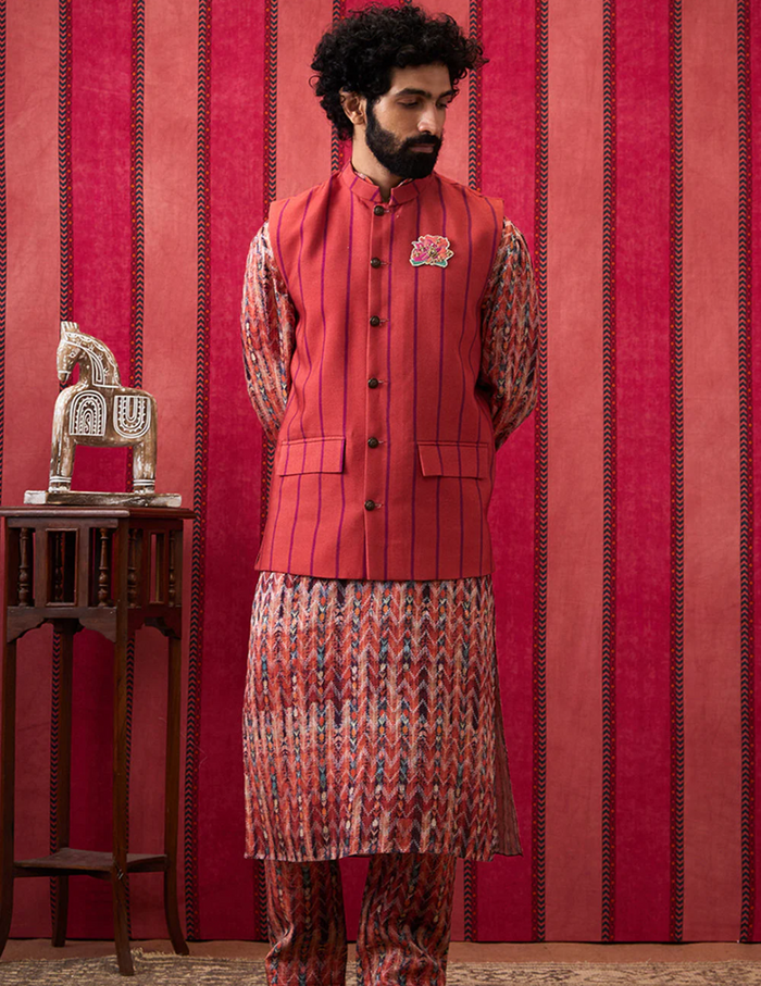 Adah Bundi With Kurta Set