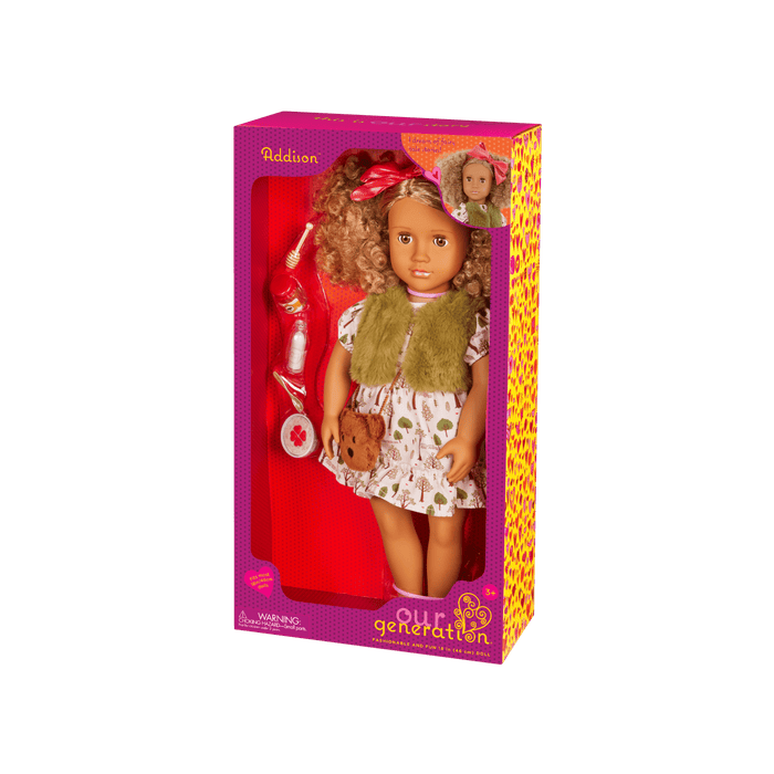 Our Generation 18-inch Doll Addison and accessories