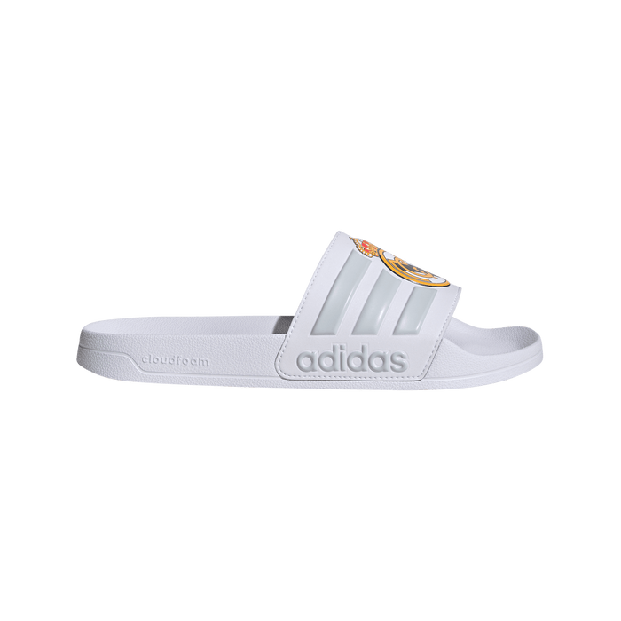 adidas ADILETTE SHOWER REAL MADRID Slides | Cloud White-Light Solid Grey | Men's
