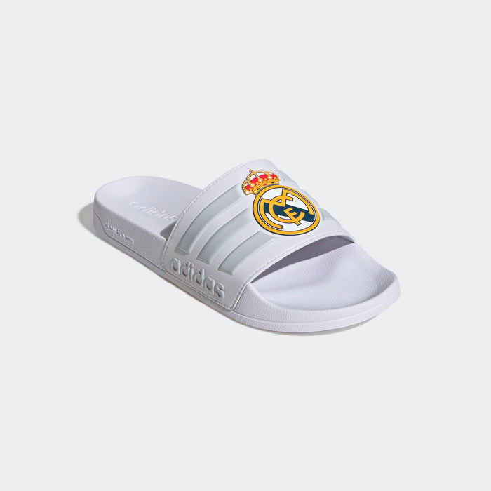 adidas ADILETTE SHOWER REAL MADRID Slides | Cloud White-Light Solid Grey | Men's