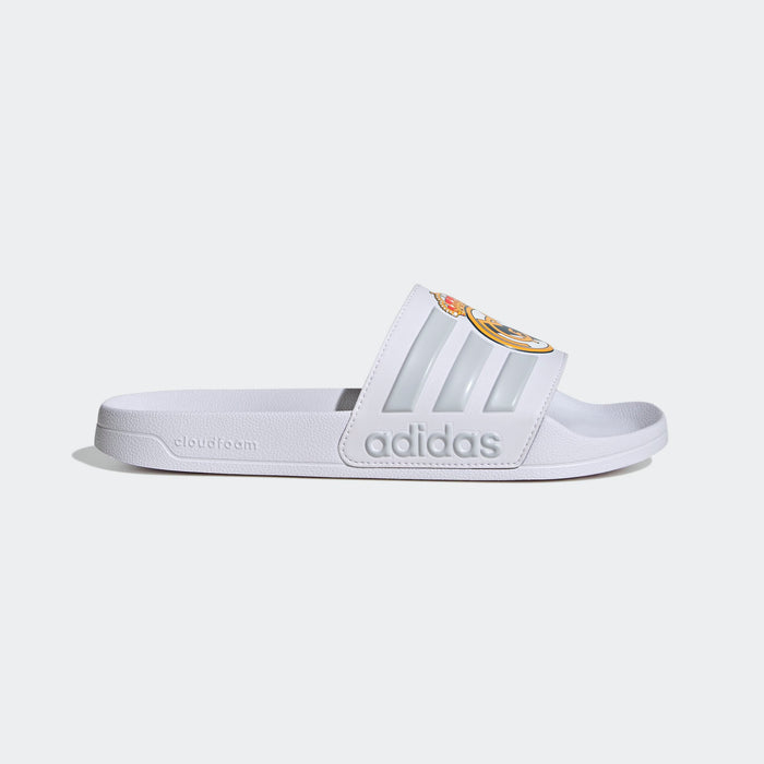 adidas ADILETTE SHOWER REAL MADRID Slides | Cloud White-Light Solid Grey | Men's