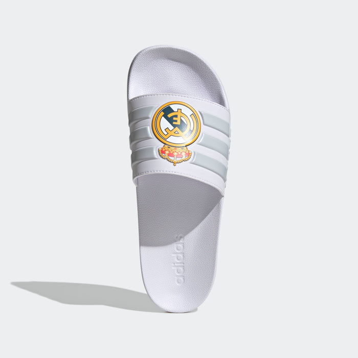 adidas ADILETTE SHOWER REAL MADRID Slides | Cloud White-Light Solid Grey | Men's