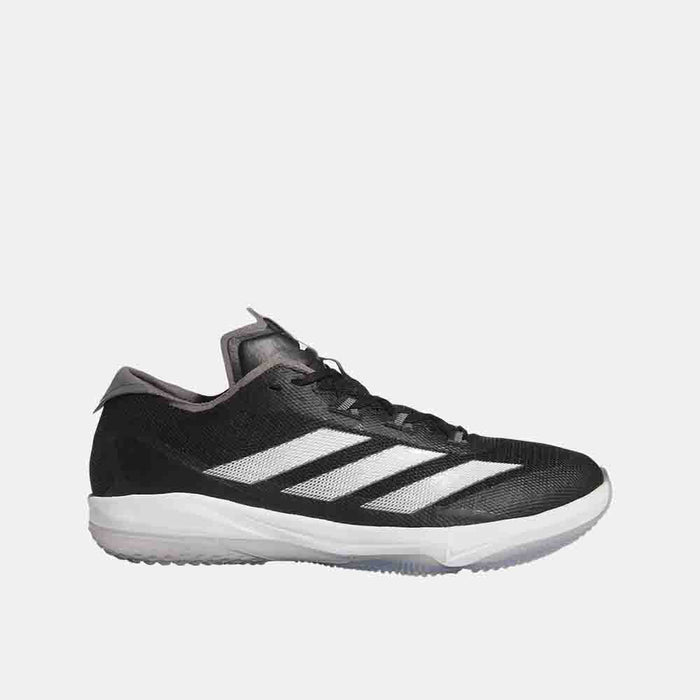Side view of the Adidas Adizero Impact Baseball Turf Shoes.
