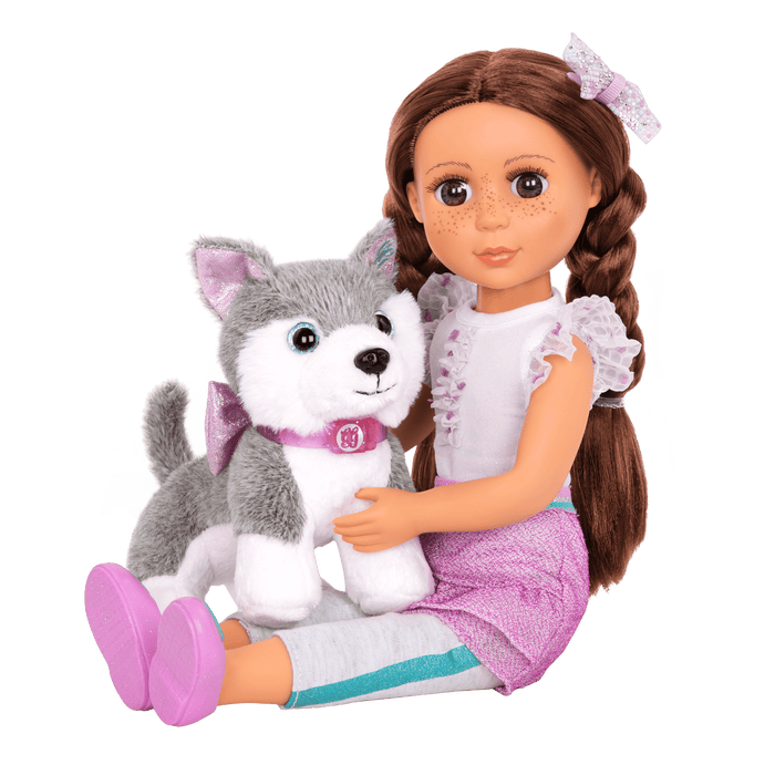 Husky dog plushie