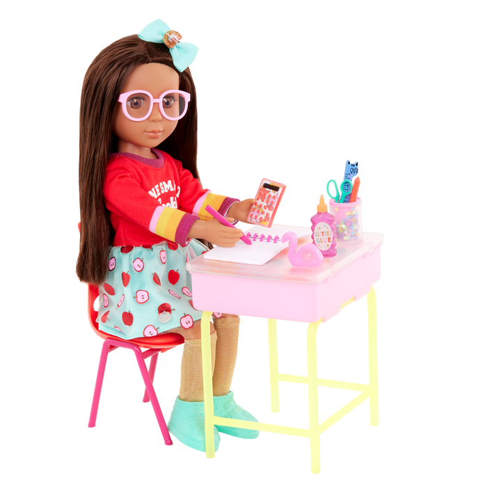 Glitter Girls Alessa and School Desk Set