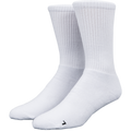 Two white socks on a white background