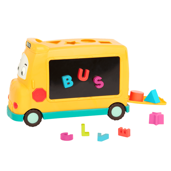 Educational school bus toy.