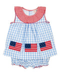 American Flag Applique Bloomer Set