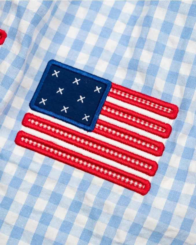 American Flag Applique Bloomer Set