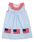 American Flag Applique Dress