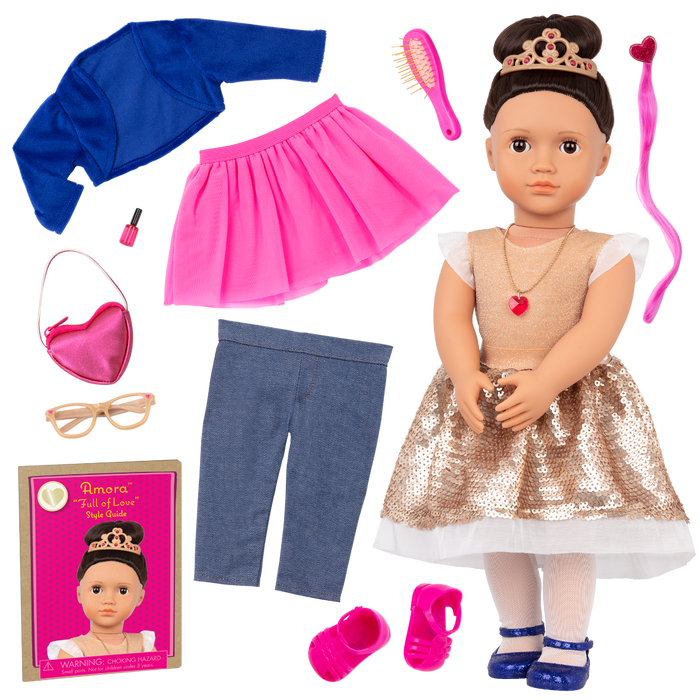 Our Generation Fashion Starter Kit & 18-inch Doll Amora