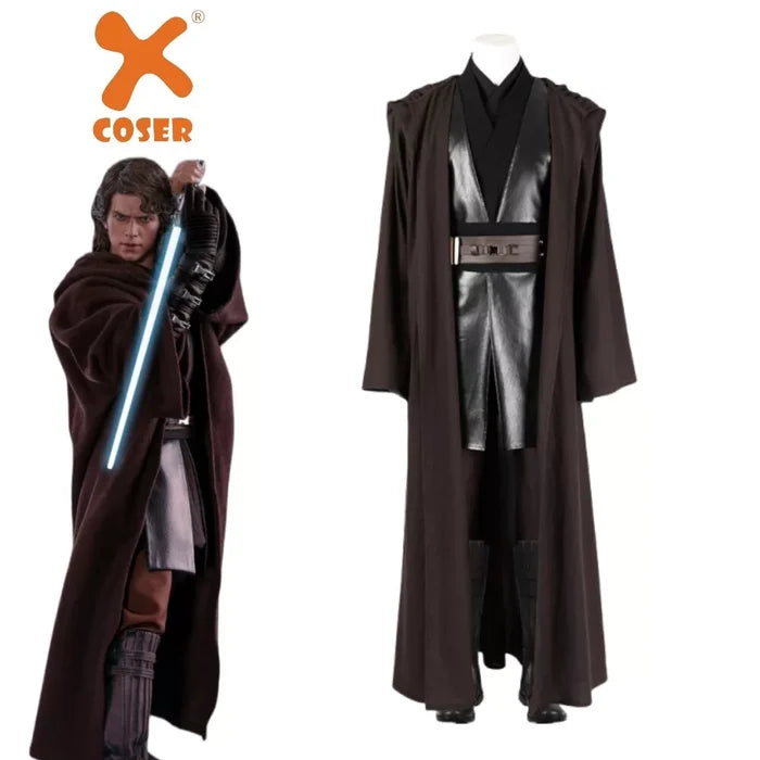 Anakin Skywalker Costume Outfit - Star Wars Suit - Men Full Set Halloween