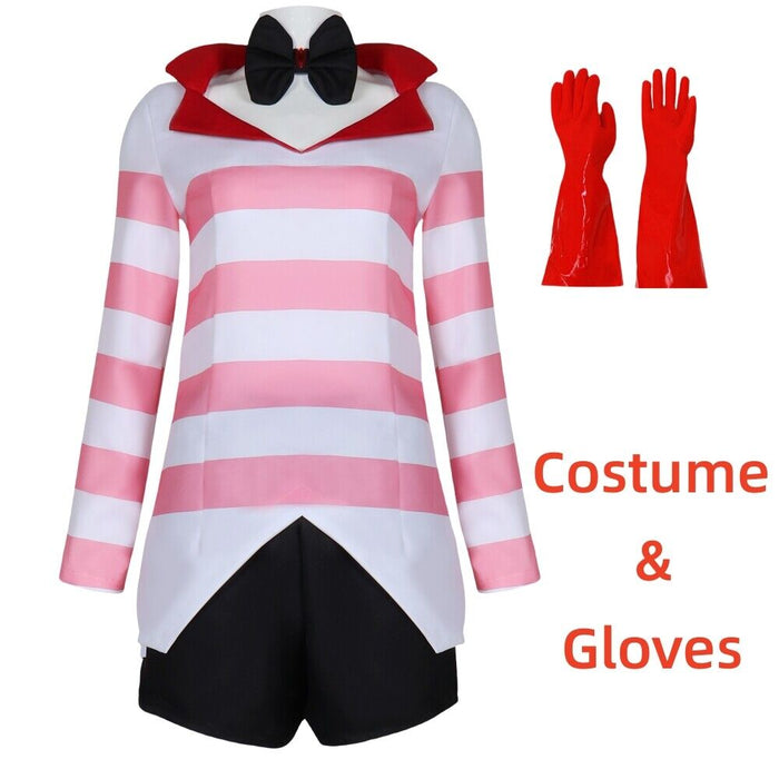 Angel Dust Costume - Hazbin Hotel Cos Outfit - Carnival Suit Uniform Halloween