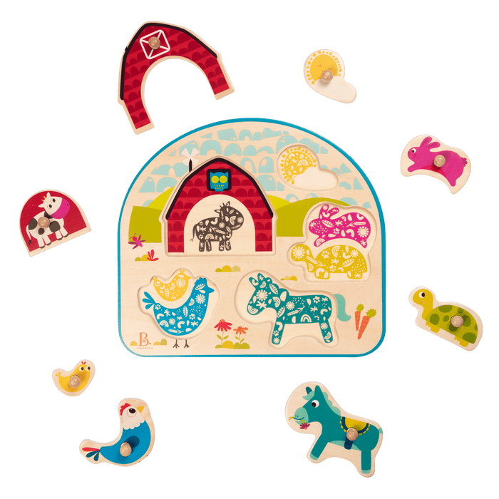 Farm peg puzzle.