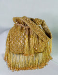 Antique Golden Hand Embellished Potli