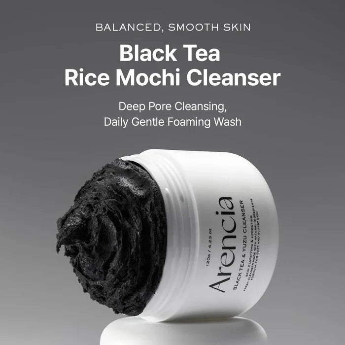 Arencia Black Tea Rice Mochi Cleanser 120g