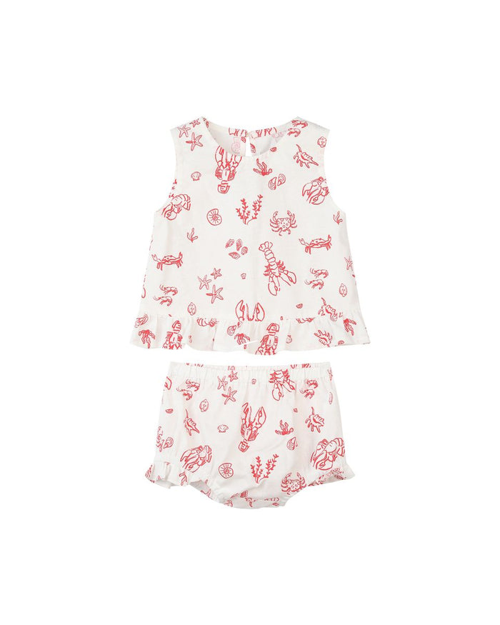 ARIA SET - Red Nautical Scene