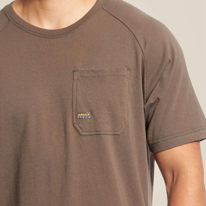 Ariat Men's Rebar Cotton Strong T-Shirt in Moss