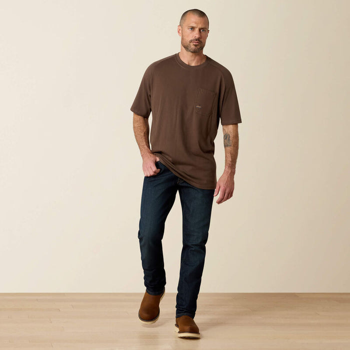 Ariat Men's Rebar Cotton Strong T-Shirt in Moss