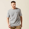 Ariat Men's Rebar S/S Cotton Strong Standard Pocket Tee in Heather Grey