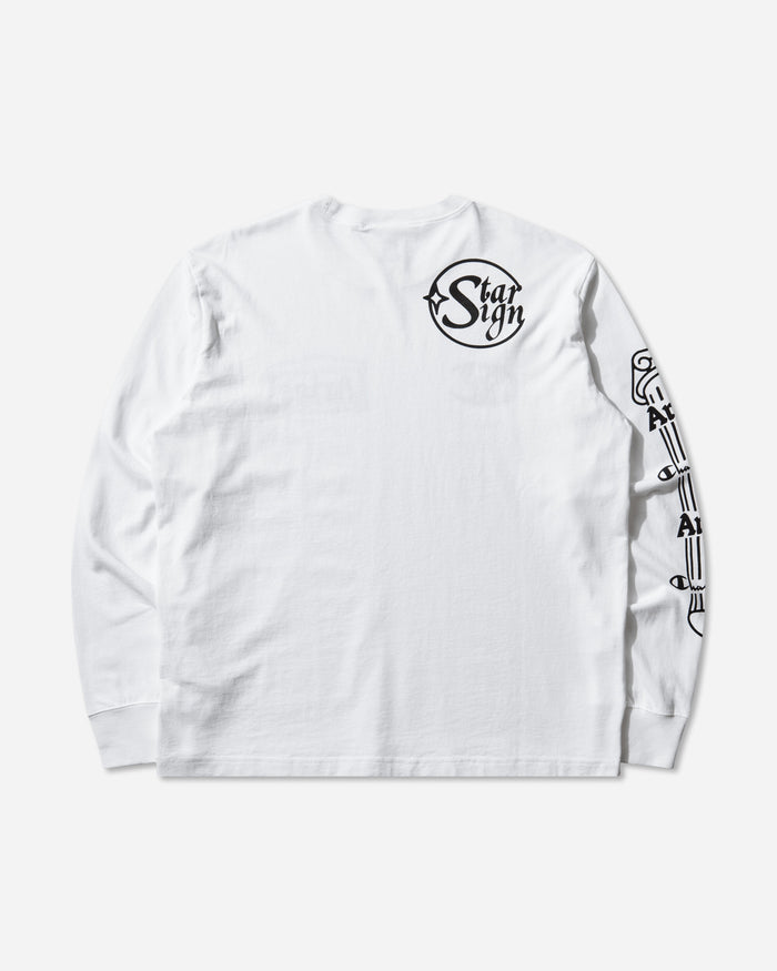 Champion Ls Tee Wht T-Shirts Longsleeve 223588 WW001