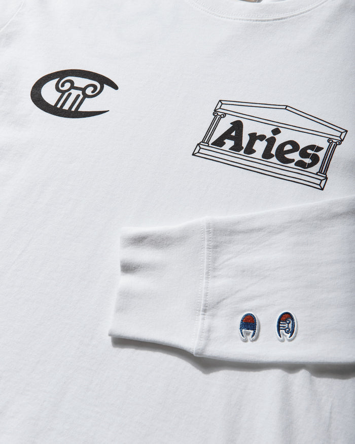 Champion Ls Tee Wht T-Shirts Longsleeve 223588 WW001