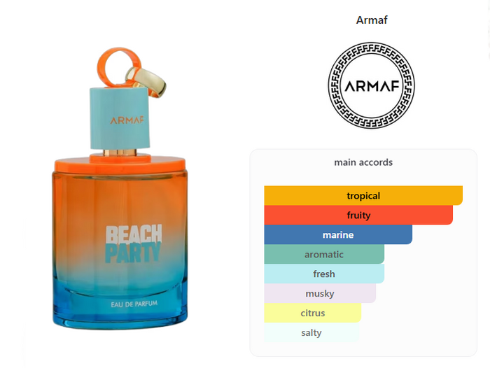 Armaf Beach Party Eau De Parfum 100ml