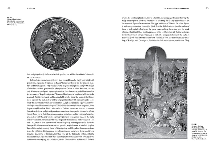 Inside page of 'Art and Curiosity Cabinets of the Late Renaissance: A Contribution to the History of Collecting'.