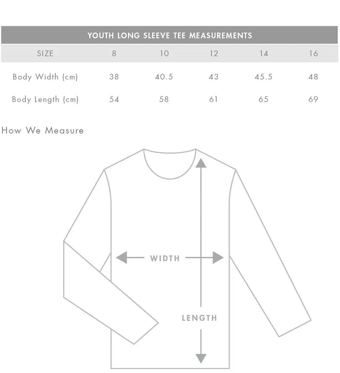 As Colour youth long sleeve tee 3008 Casual Wear As Colour