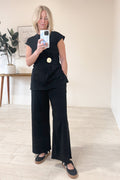 As If Gold Trim Pants
