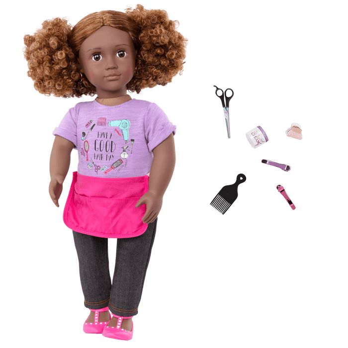 Our Generation 18-inch Hairdresser Doll Ashanti