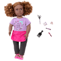Our Generation 18-inch Hairdresser Doll Ashanti