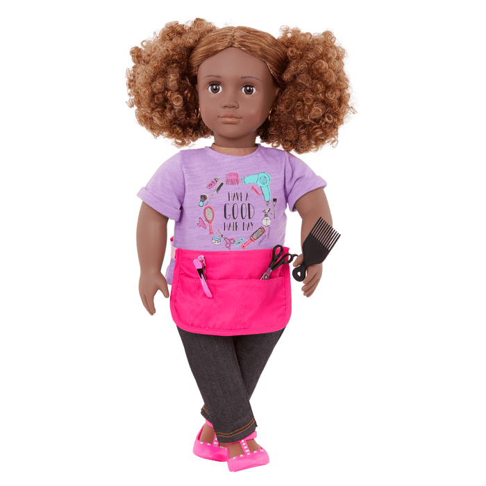 Our Generation 18-inch Hairdresser Doll Ashanti