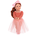 18-inch ballet doll with red hair and blue eyes