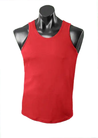 Aussie Pacific Botany Men's Singlet 1107 Casual Wear Aussie Pacific Red S