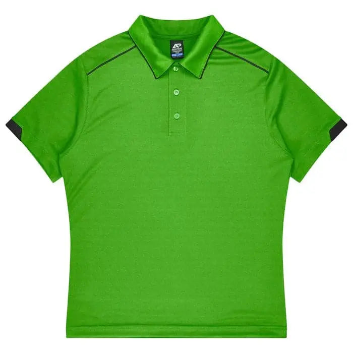 Aussie Pacific Currumbin Men's Polo Shirt 1320  Aussie Pacific KAWA GREEN/BLACK S