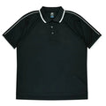 Aussie Pacific Double Bay Men's Polo Shirt 1322  Aussie Pacific BLACK/WHITE S