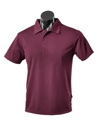 Aussie Pacific Kids Botany Polo Shirt 3307 Casual Wear Aussie Pacific Maroon 6